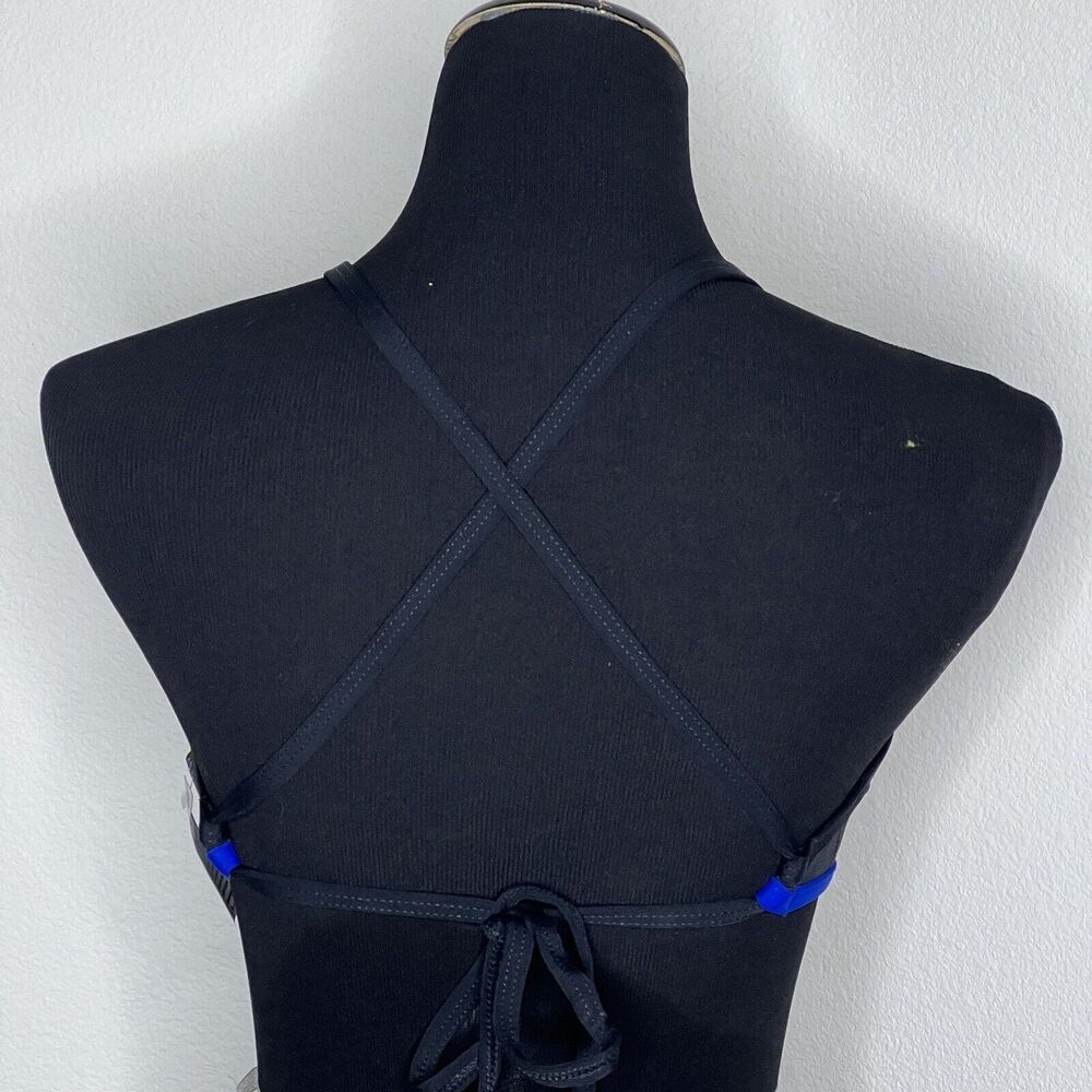 Jolyn Bikini Swim Top Luke Large Black (Blueberry Watermelon Trim) New with tags - Picture 3 of 6
